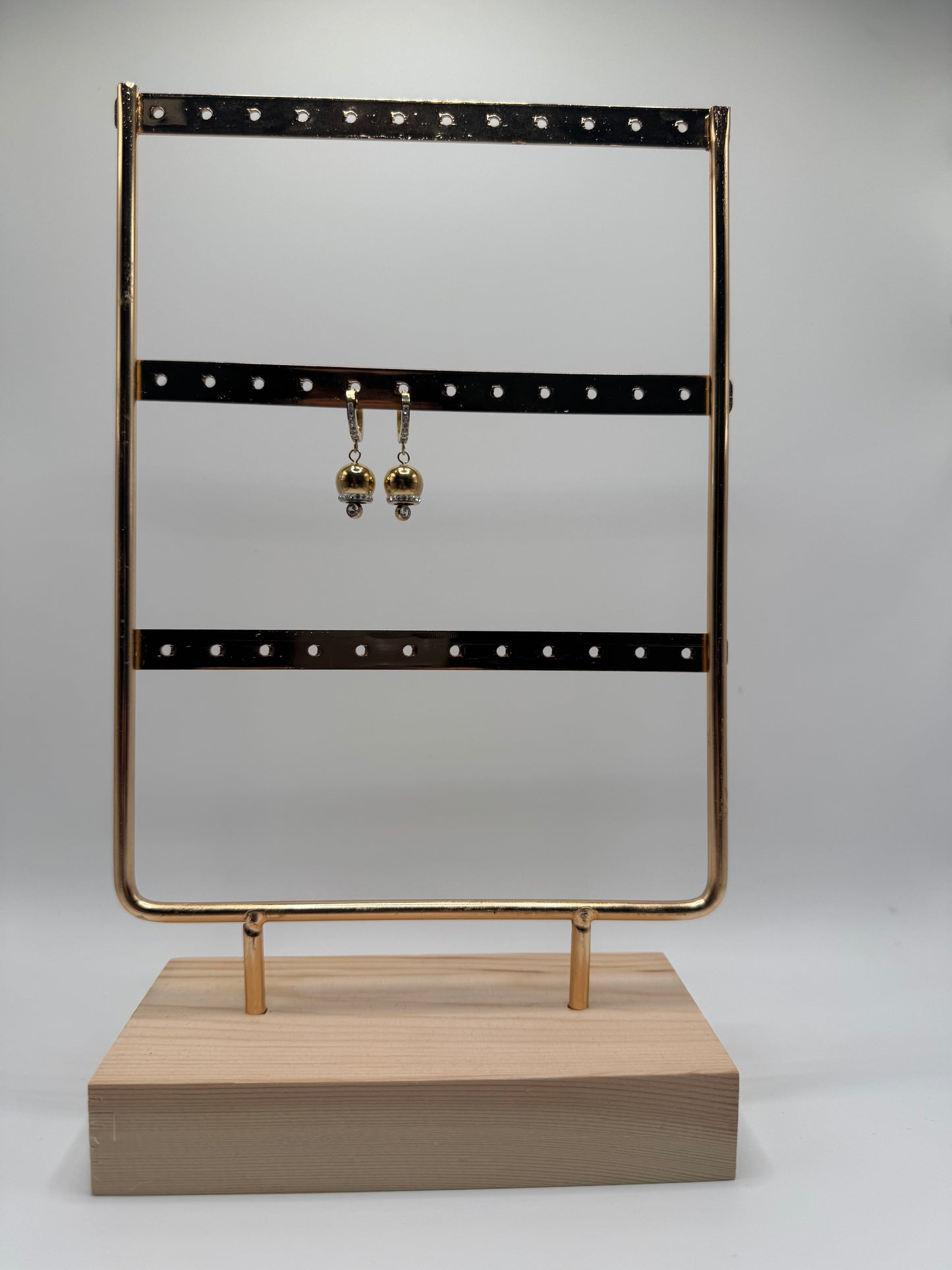 ORECCHINI CERCHIETTO CON CAMPANELLA PENDENTE ORO