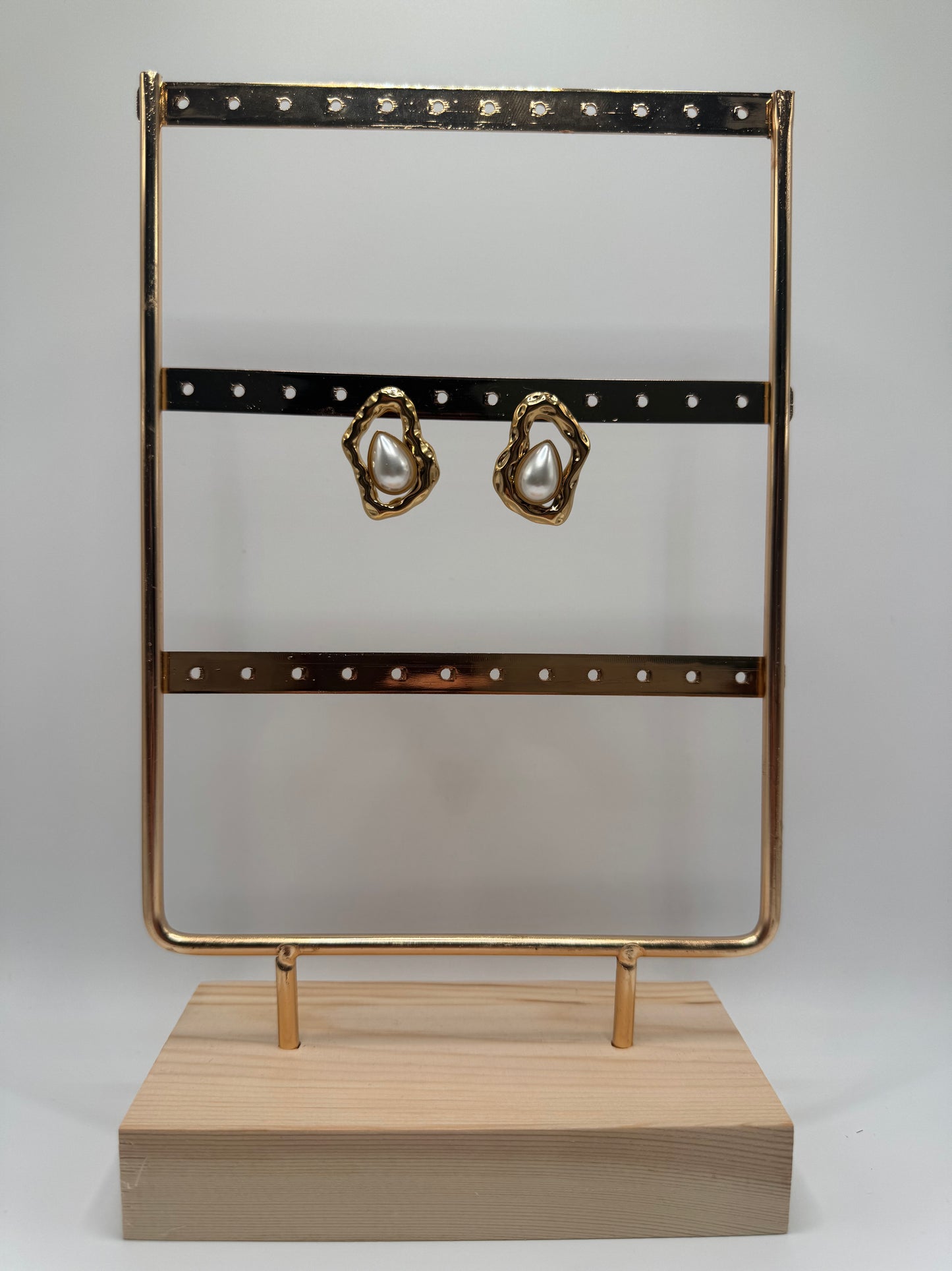 ORECCHINI OVALI ORO CON PERLA