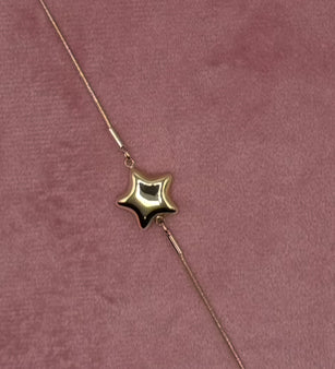 BRACCIALE CON STELLA 3D ORO