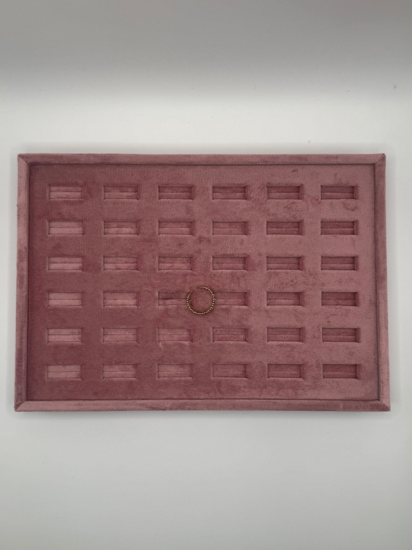 ANELLO 3 FASCE COLORATO BIANCO/ROSA BASE ORO