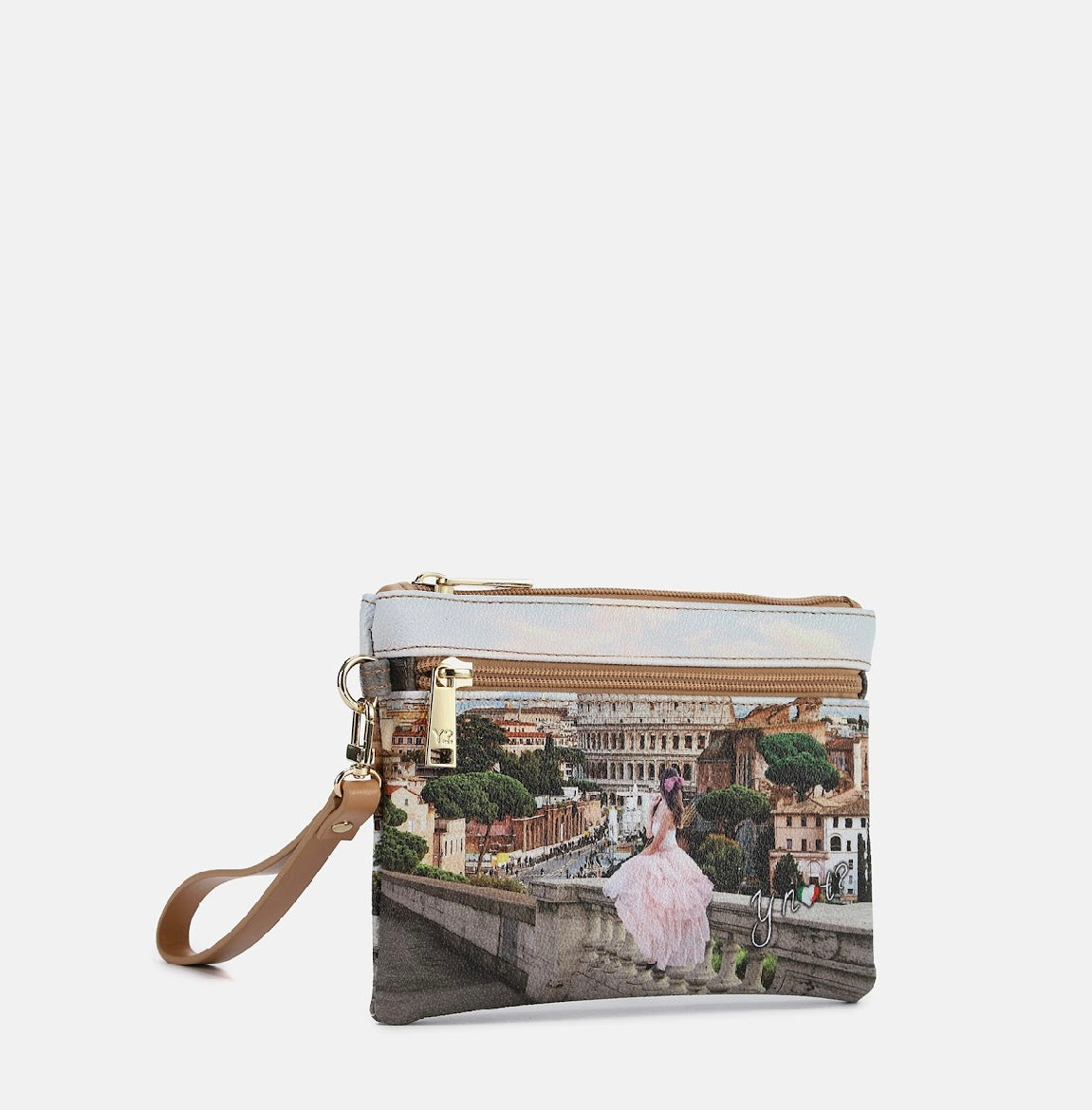 Y NOT POCHETTE DOPPIA ZIP CON MANICO