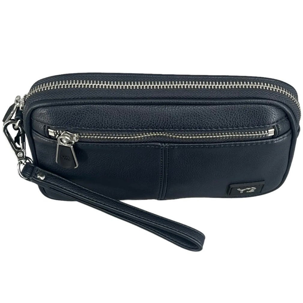 Y NOT POCHETTE CON UNA ZIP E LACCETTO