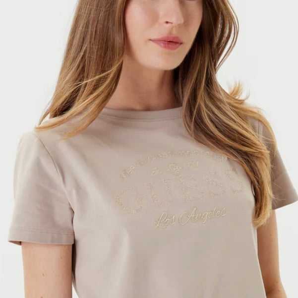 GUESS T-SHIRT CON LOGO DI STRASS