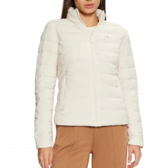GUESS PIUMINO SFIANCATO CON LOGO IN METALLO