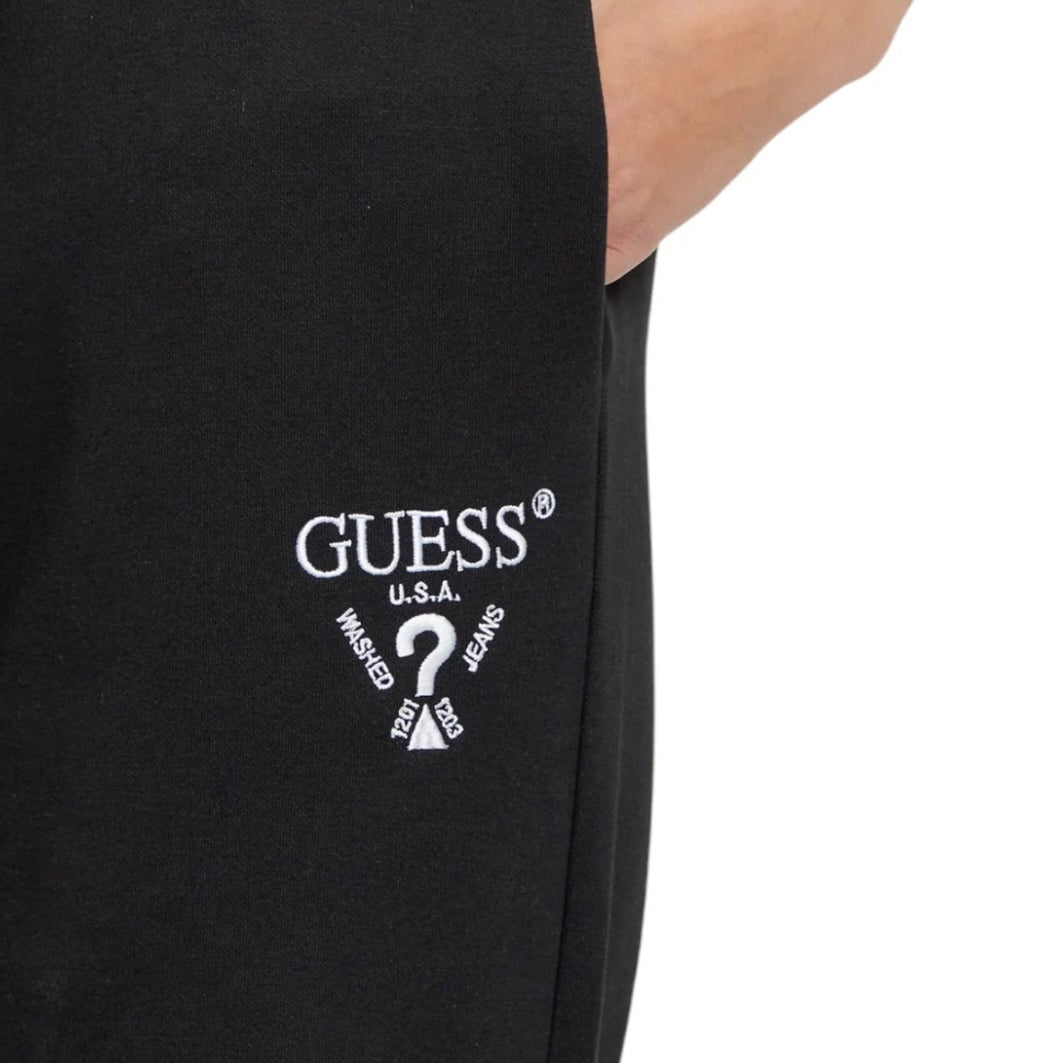 GUESS PANTALONE TUTA CON LOGO RICAMATO