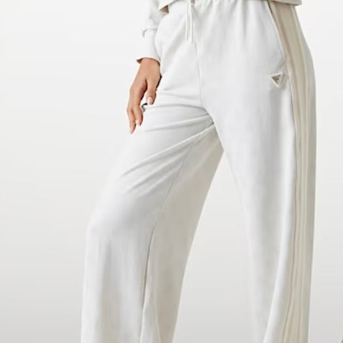GUESS PANTALONE TUTA LOGATO CON BANDA LATERALE