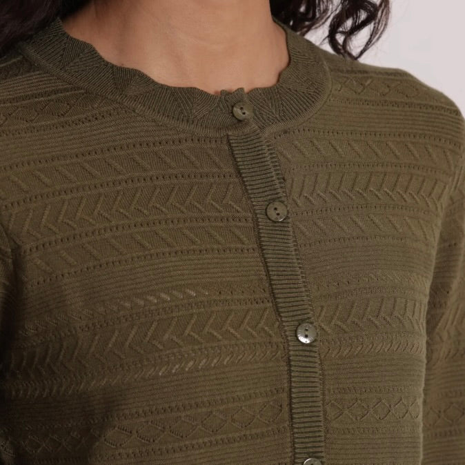 Mimì-Muà MAGLIA CARDIGAN TRAFORATO