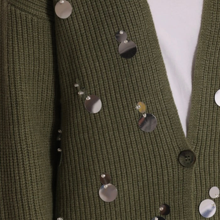 Mimì-Muà MAGLIA CARDIGAN CON STRASS
