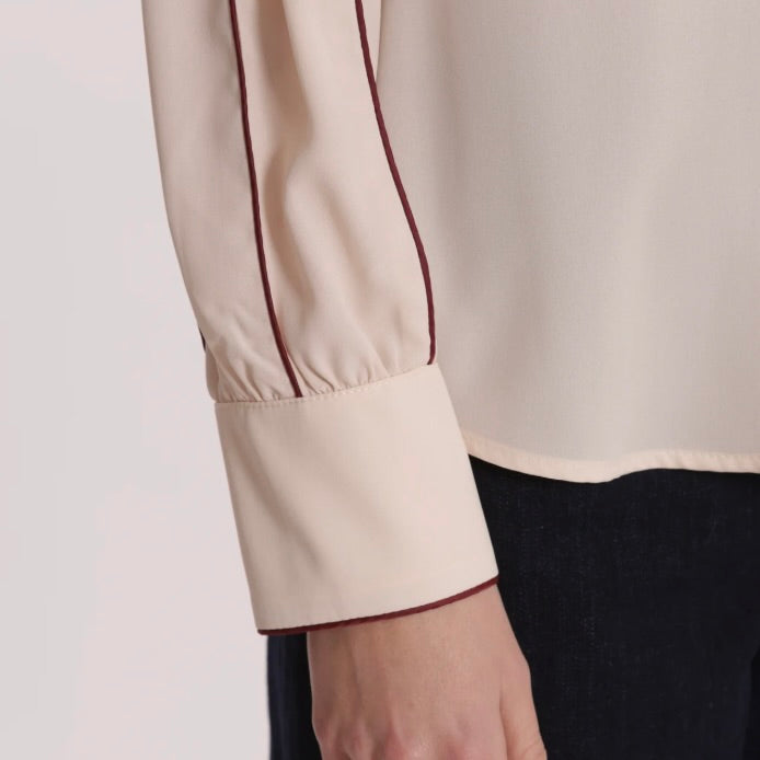 Mimì-Muà CAMICIA CON DETTAGLI BICOLOR SU MANICHE