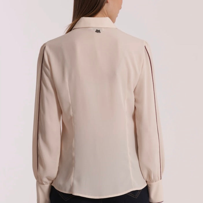 Mimì-Muà CAMICIA CON DETTAGLI BICOLOR SU MANICHE