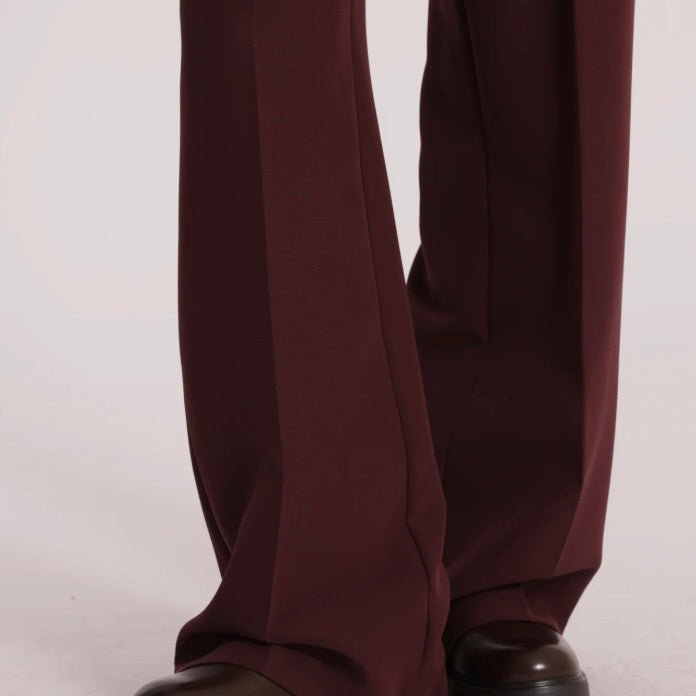 Mimì-Muà PANTALONE PALAZZO CON ELASTICO DIETRO IN TESSUTO TECNICO
