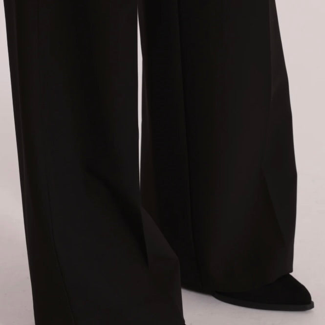 Mimì-Muà PANTALONE PALAZZO CON ELASTICO DIETRO IN TESSUTO TECNICO