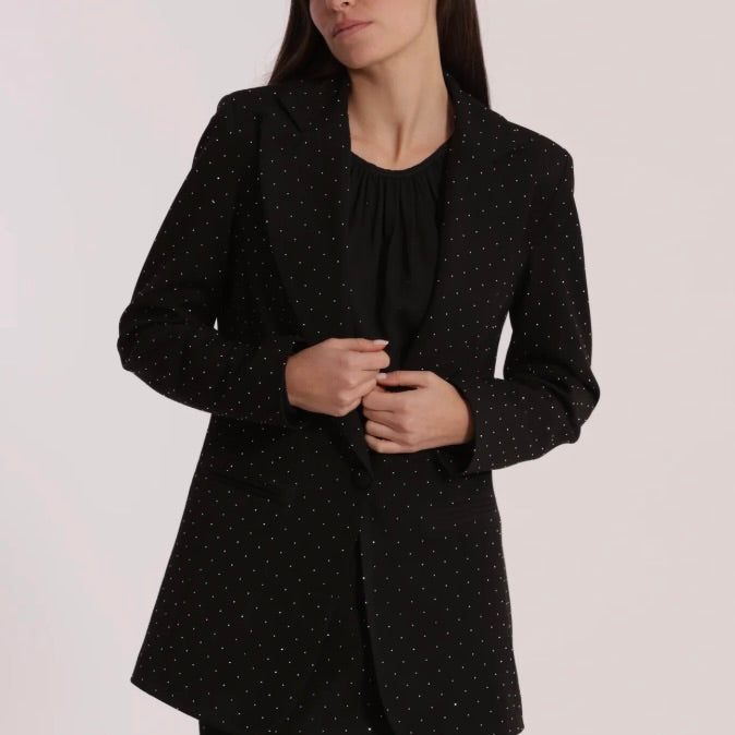 Mimì-Muà GIACCA LUNGA CON APPLICAZIONE DI STRASS