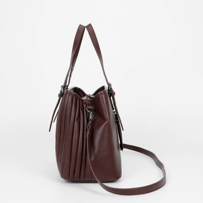 Mimì-Muà BORSA SHOPPING PLISSETTATA