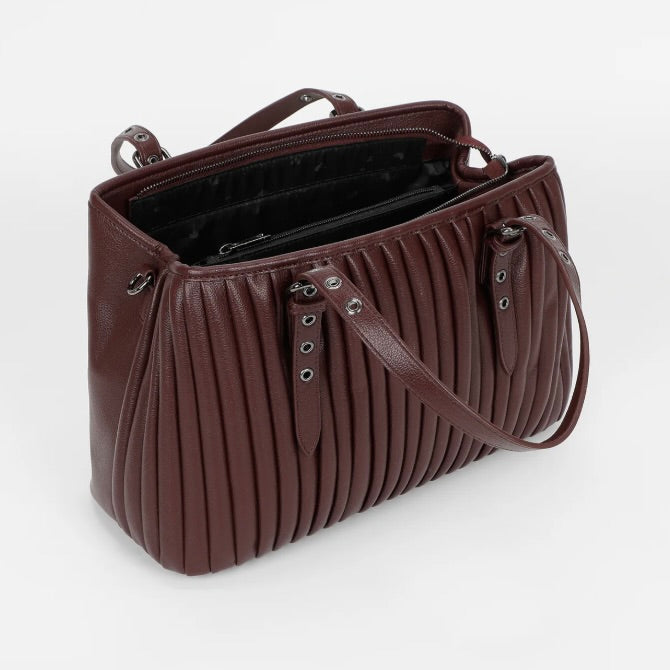 Mimì-Muà BORSA SHOPPING PLISSETTATA