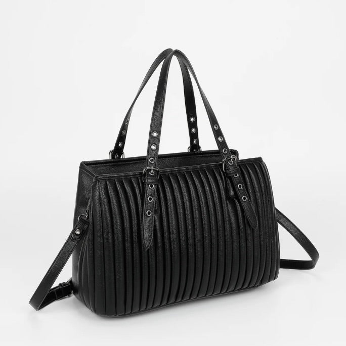 Mimì-Muà BORSA SHOPPING PLISSETTATA
