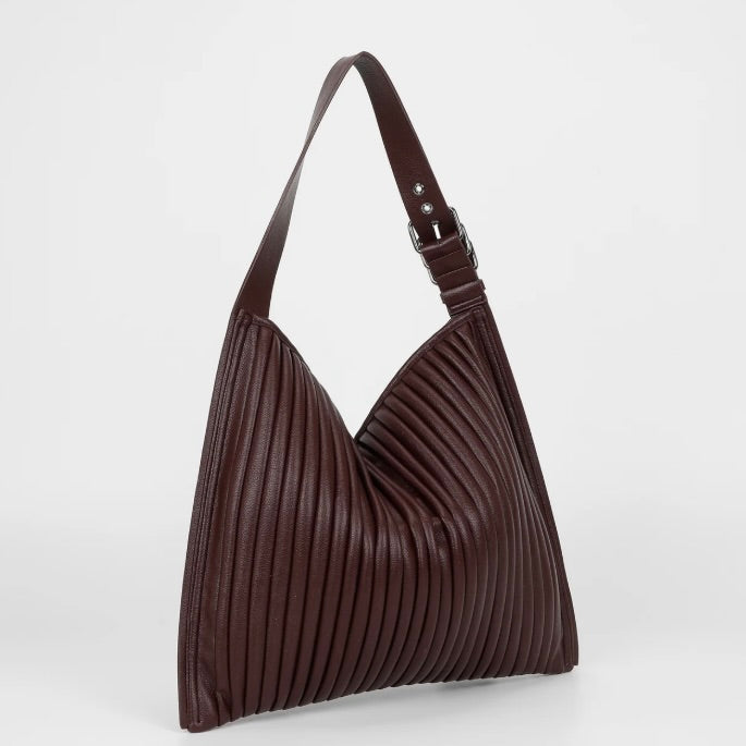 Mimì-Muà BORSA A SPALLA GRANDE PLISSETTATA