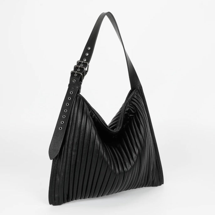 Mimì-Muà BORSA A SPALLA GRANDE PLISSETTATA