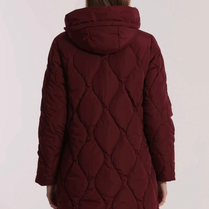 Mimì-Muà PIUMINO LUNGO CON TRAMA A ROMBI