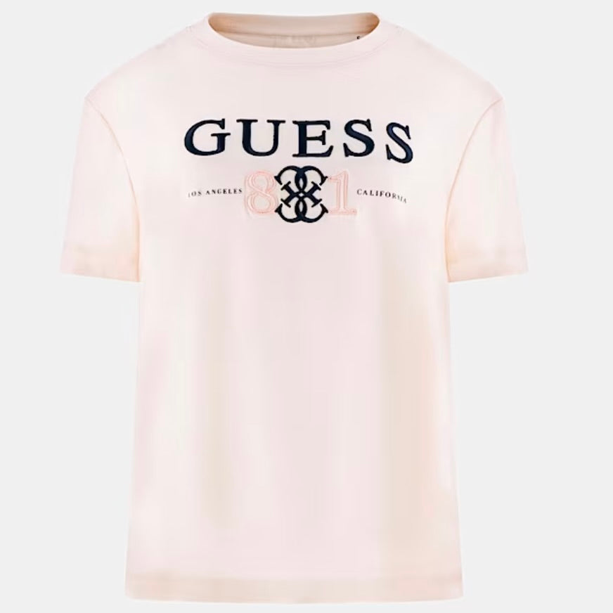 GUESS T-SHIRT CON LOGO CUCITO