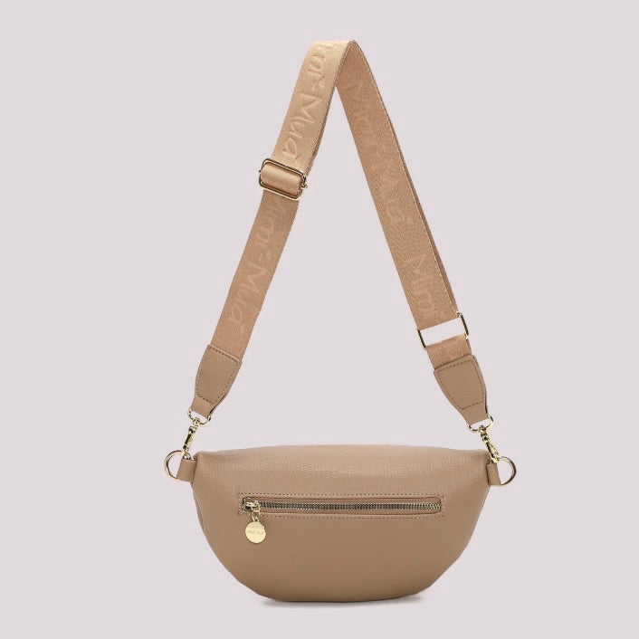 Mimì-Muà MARSUPIO CON TIRA ZIP CON DETTAGLIO QUADRATO