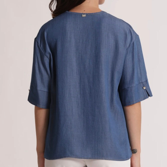 Mimì-Muà BLUSA A MANICHE CORTE
