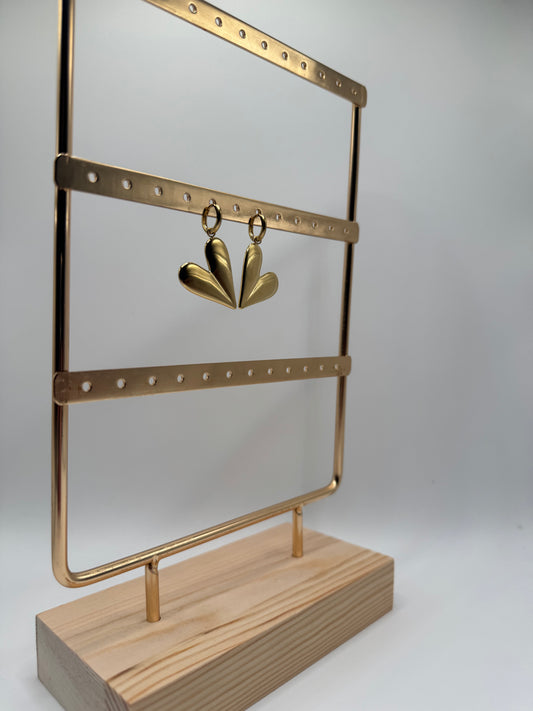 ORECCHINI CON CHARM A CUORE ORO