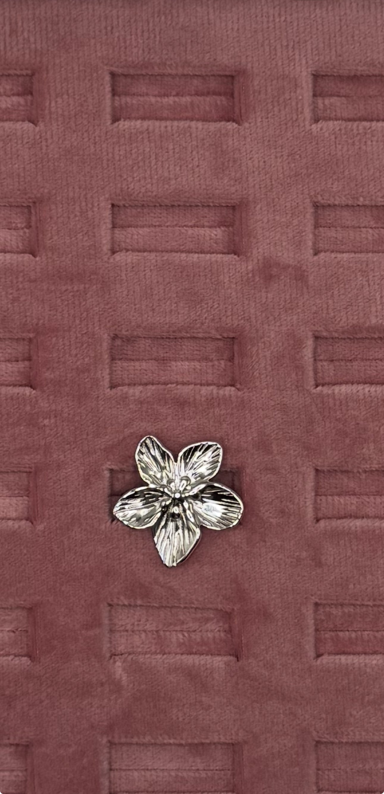 ANELLO CON FIORE ACCIAIO