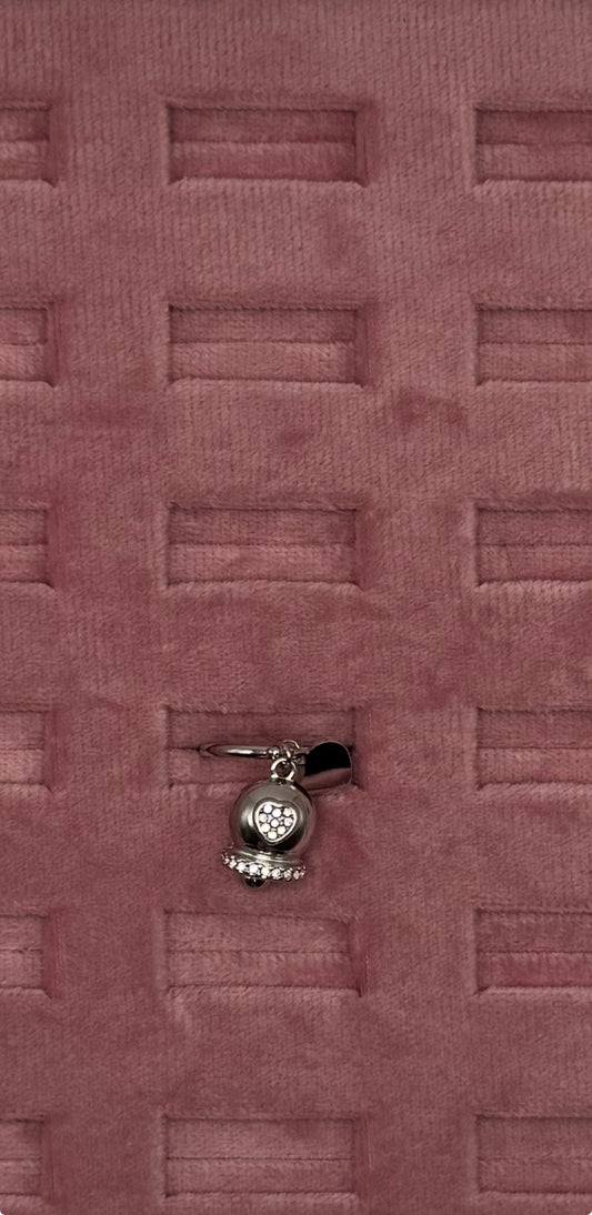 ANELLO CAMPANELLA E CUORE ACCIAIO