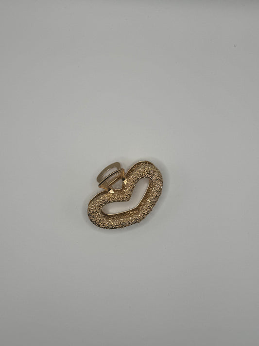 PINZA GRANDE A FORMA DI CUORE ORO