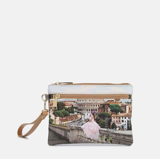 Y NOT POCHETTE DOPPIA ZIP CON MANICO