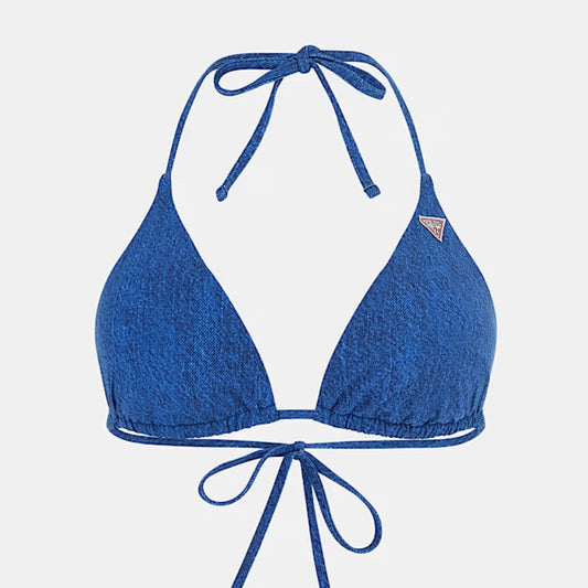 GUESS BIKINI TRIANGOLO FANTASIA DENIM