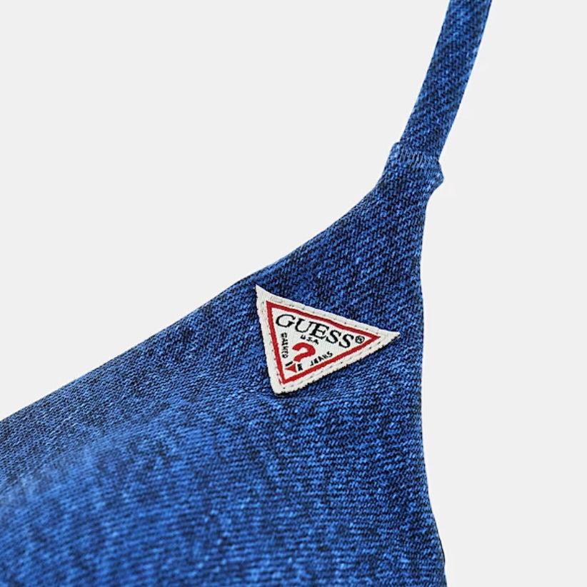 GUESS BIKINI TRIANGOLO FANTASIA DENIM