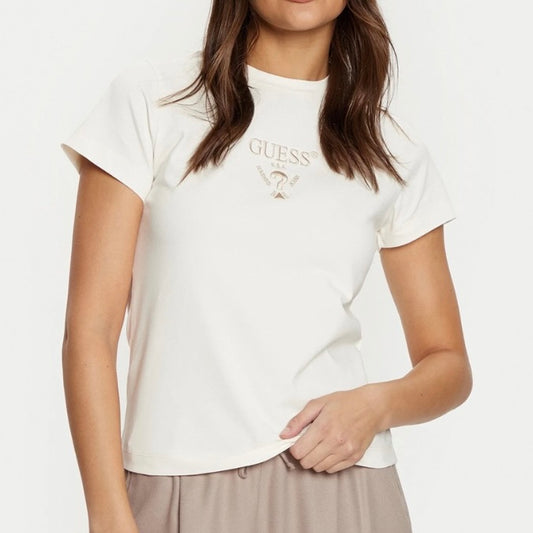 GUESS T-SHIRT CON LOGO RICAMATO