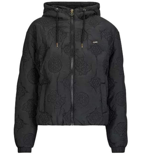 GUESS PIUMINO CON CAPPUCCIO TUTTO LOGATO