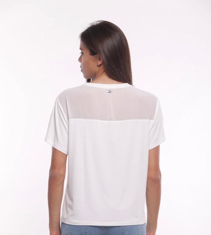 Mimì Muà T-SHIRT CON TRASPARENZE