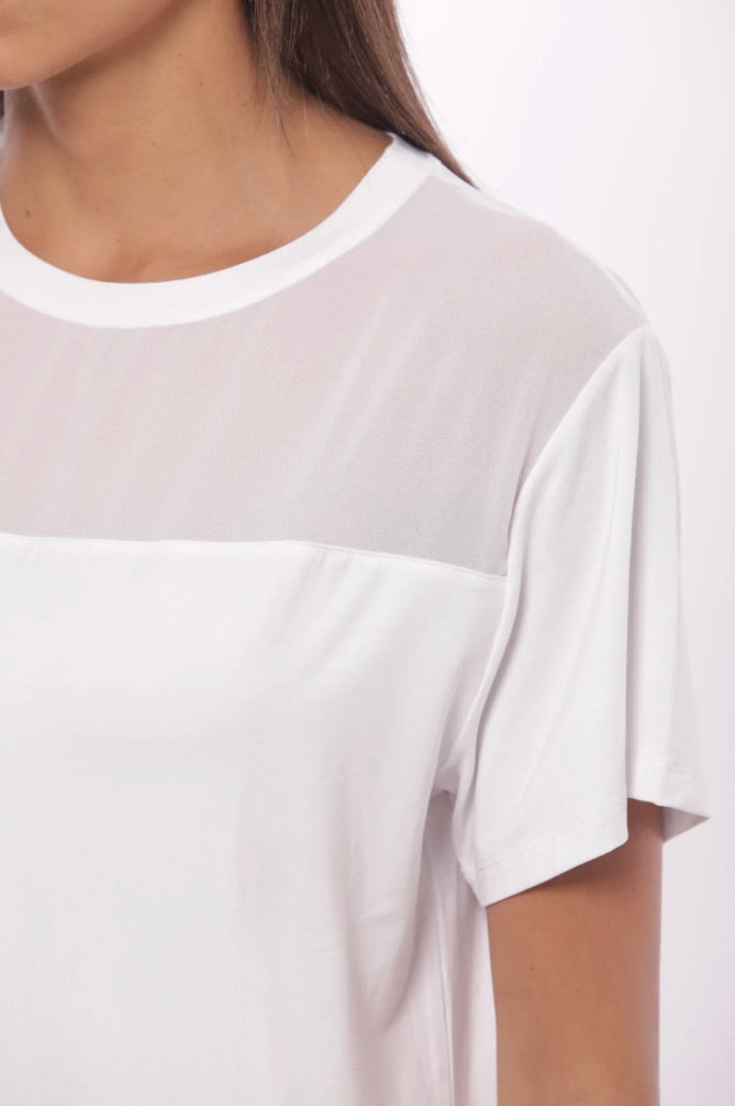 Mimì Muà T-SHIRT CON TRASPARENZE