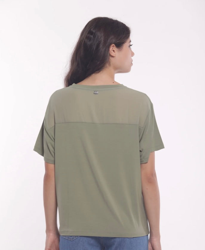Mimì Muà T-SHIRT CON TRASPARENZE