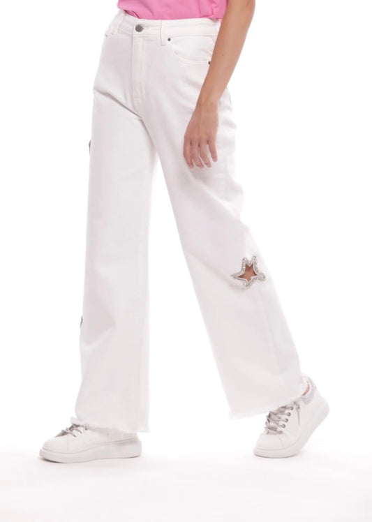 Mimì Muà JEANS MARINE CON DETTAGLIO STELLA