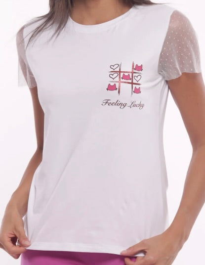 Mimì Muà T-SHIRT "FEELING LUCKY" BAMBINA