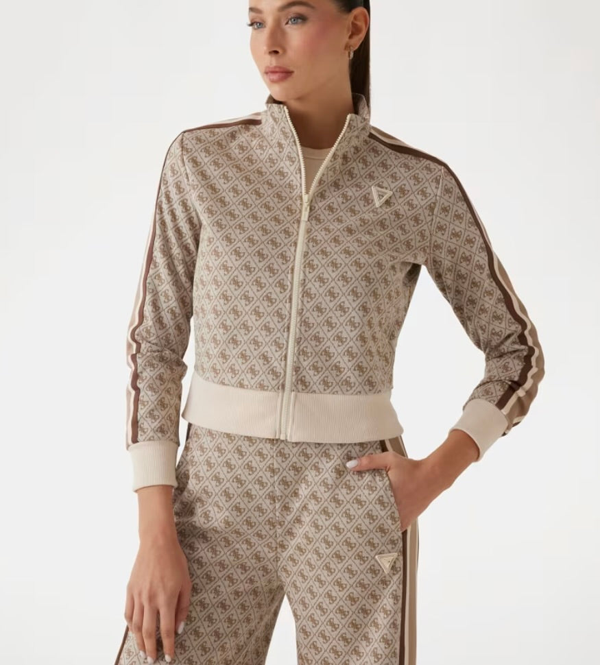 GUESS FELPA CON ZIP LOGATA
