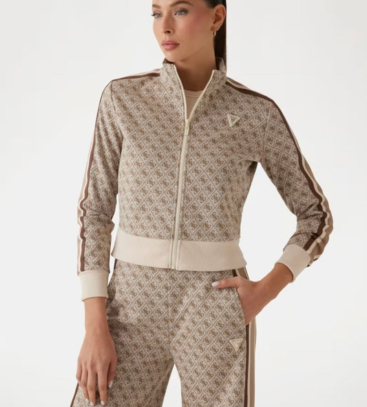 GUESS FELPA CON ZIP LOGATA