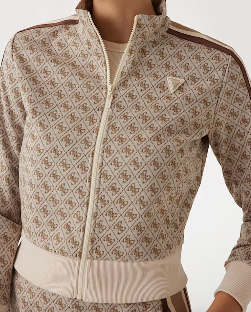 GUESS FELPA CON ZIP LOGATA