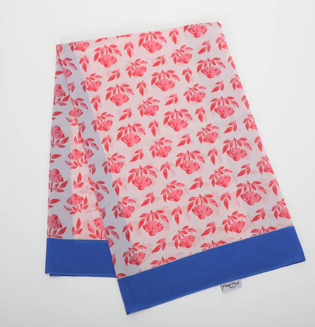 Mimì Muà FOULARD CON MARGHERITE E CORNICE (90X90 cm)