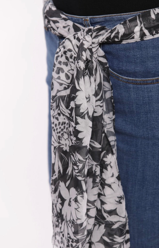 Mimì Muà FOULARD FANTASIA FLOWER SKIN (180X80 cm)