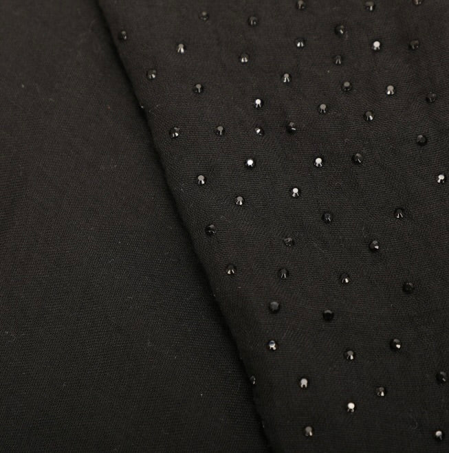 Mimì Muà FOULARD TINTA UNITA CON STRASS (180X80 cm)