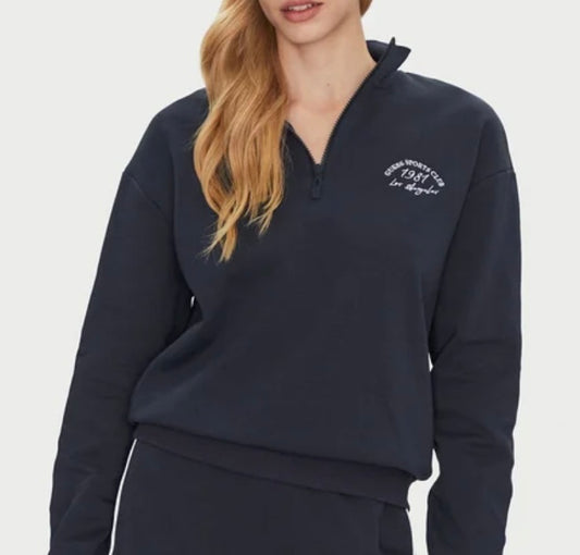 GUESS FELPA ZIP COLLO