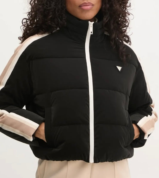 GUESS PIUMINO CROP CON BANDE
