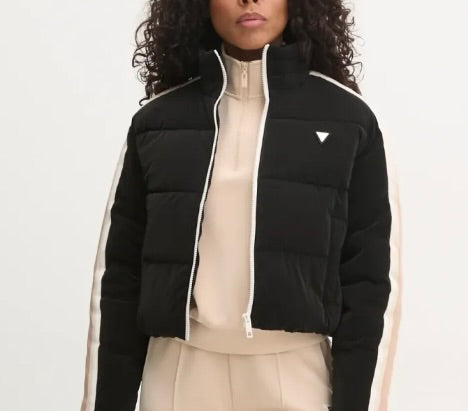 GUESS PIUMINO CROP CON BANDE