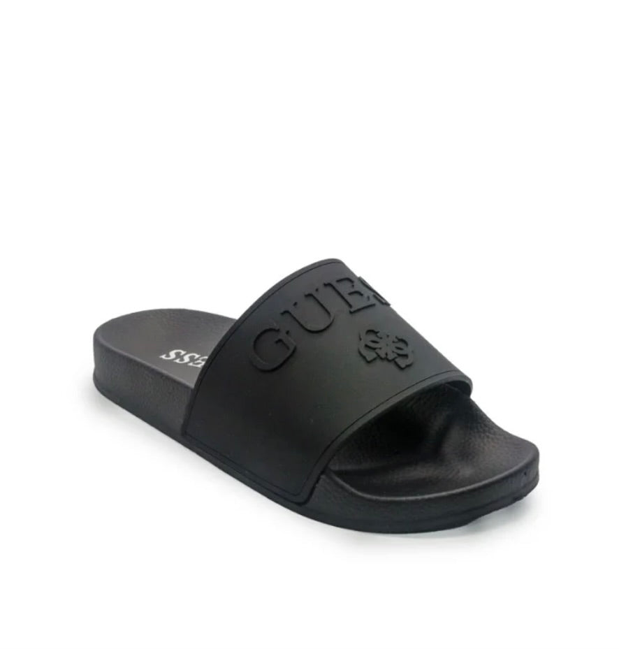 GUESS RUBBER SLIPPERS SCRITTA IN RILIEVO